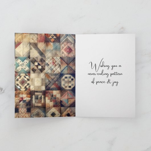 Happy Birthday Quilt Pattern met Needle Kaart (Binnen)