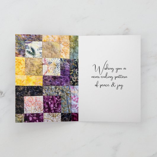 Happy Birthday Quilt Pattern met Needle Kaart (Binnen)