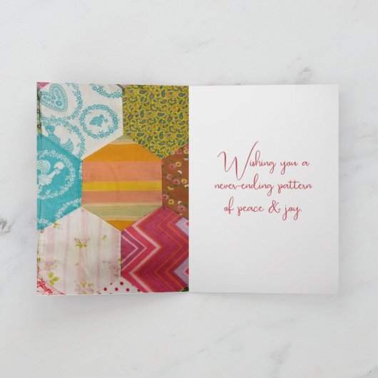 Happy Birthday Quilt Pattern met Needle Kaart (Binnen)