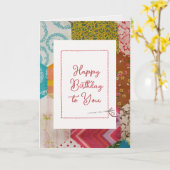 Happy Birthday Quilt Pattern met Needle Kaart (Gele Bloem)