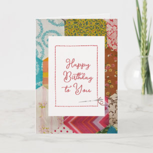 Happy Birthday Quilt Pattern met Needle Kaart