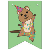 Happy Birthday Quokka Party Bunting Flags Vlaggetjes (Eerste vlag)