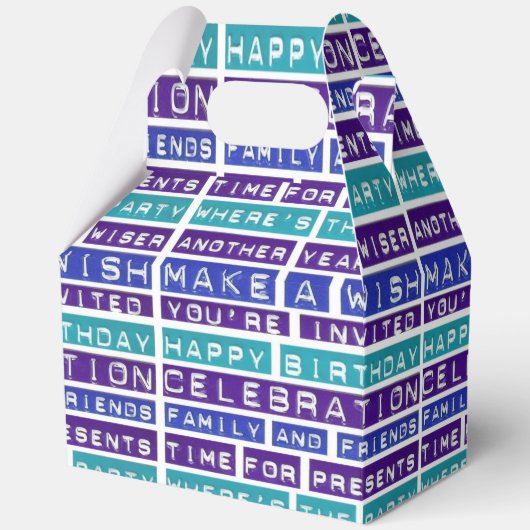 Happy Birthday Quote Favoriete Cadeauboxen Bedankdoosjes (Voorkant)