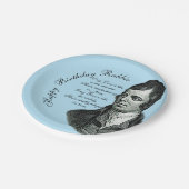 Happy Birthday Rabbie - Robert Burns Small 7" Papieren Bordje (Gekanteld)