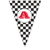 Happy Birthday Racing Checkered Flag Bunting Vlaggetjes (Derde vlag)