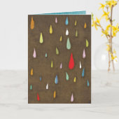 Happy Birthday Rain Card Kaart (Gele Bloem)