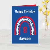 Happy Birthday Rainbow Age Kaart (Gele Bloem)