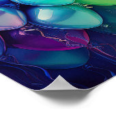 Happy Birthday Rainbow Balloons Poster (Hoek)