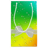 Happy Birthday Rainbow Bubbles Klein Cadeauzakje (Achterkant)