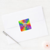 Happy Birthday Rainbow Foto Stickers Sjabloon (Envelop)