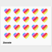 Happy Birthday - Rainbow Heart Stickers (Vel)