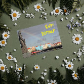 Happy Birthday Rainbow over Willemstad Curaçao Kaart