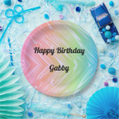 Happy Birthday Rainbow Paper Bord (Feest)