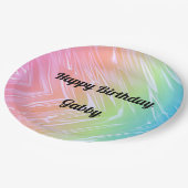 Happy Birthday Rainbow Paper Bord (Gekanteld)