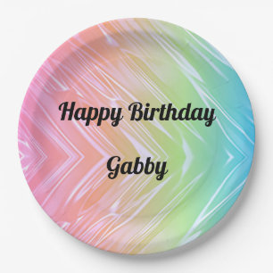 Happy Birthday Rainbow Paper Bord