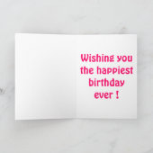 "HAPPY" BIRTHDAY" RAINBOW SKY KAART (Binnen)