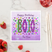 Happy Birthday Raya Party Servet (Insitu)