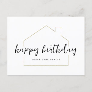 Happy Birthday Realty Briefkaart