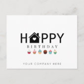 Happy Birthday Realty Cupcake Briefkaart (Voorkant)