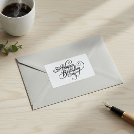 Happy Birthday Rechthoekige Sticker