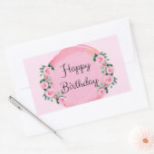 Happy Birthday Rechthoekige Sticker (Envelop)