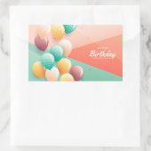 Happy Birthday Rectangular Sticker (Tas)