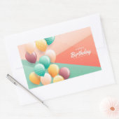 Happy Birthday Rectangular Sticker (Envelop)