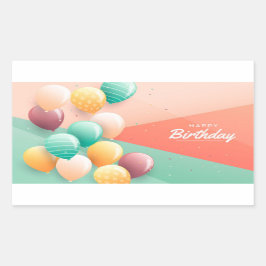 Happy Birthday Rectangular Sticker