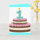 Happy Birthday Recycled Wenskaart Kaart (Gele Bloem)