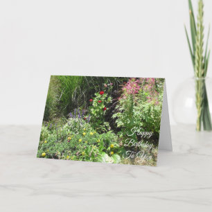 Happy Birthday  Red en Yellow Flowers Kaart