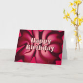 Happy Birthday Red Passion Kaart (Gele Bloem)