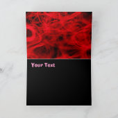 Happy Birthday Red Rose Kaart (Binnen)