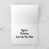 Happy Birthday Red Wine Botles Gepersonaliseerd Kaart (Binnen)