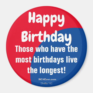 Happy Birthday Refkoelkast Magnet