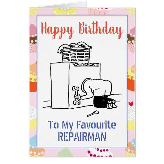 Happy Birthday Repairman (Voorkant)