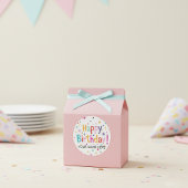 Happy Birthday Retro  Ronde Sticker