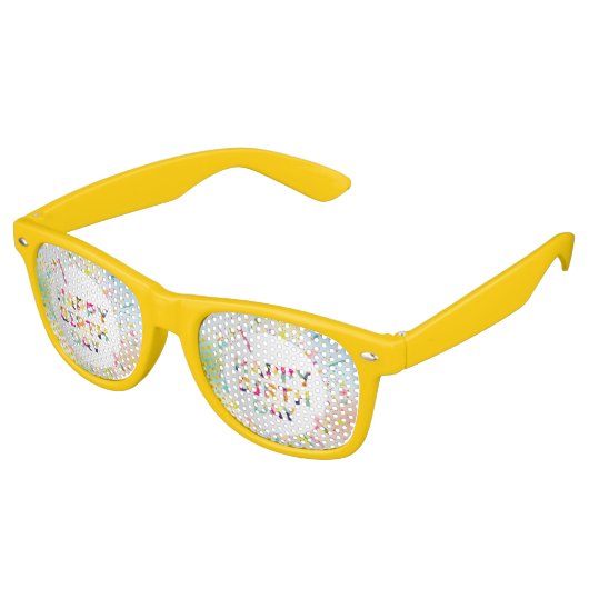 Happy Birthday Retro Zonnebril (Gekanteld)