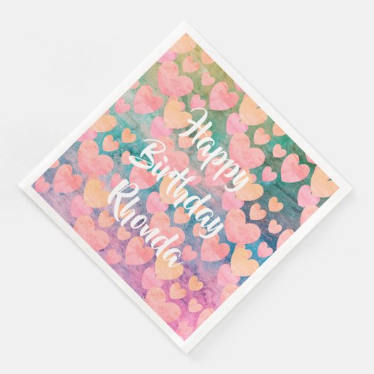 Happy Birthday #Rhonda feestservetten van DAL Servet (Hoek)