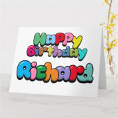 Happy Birthday Richard Kaart (Gele Bloem)
