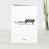 Happy Birthday rock klimmers kaart (Achterkant)