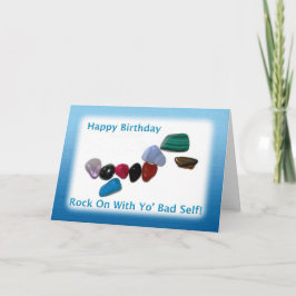 Happy Birthday Rock op Kaart