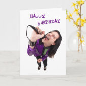Happy Birthday Rock Star Kaart (Gele Bloem)