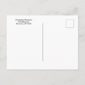 Happy Birthday Rocket Spaceship Universe Custom Briefkaart (Achterkant)