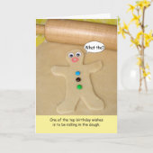 Happy Birthday Rolling in het Dough Wenskaart Kaart (Gele Bloem)