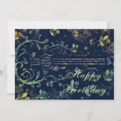 Happy Birthday - Romantic Flowers Guitar (Achterkant)