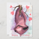 Happy Birthday - Romantic Sloth (Voorkant)