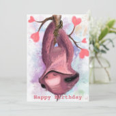 Happy Birthday - Romantic Sloth (Staand voorkant)