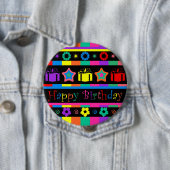 Happy Birthday Ronde Button 4,0 Cm (In situ)