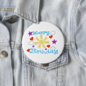 Happy Birthday! Ronde Button 4,0 Cm (In situ)