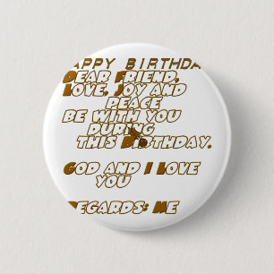 Happy Birthday Ronde Button 5,7 Cm